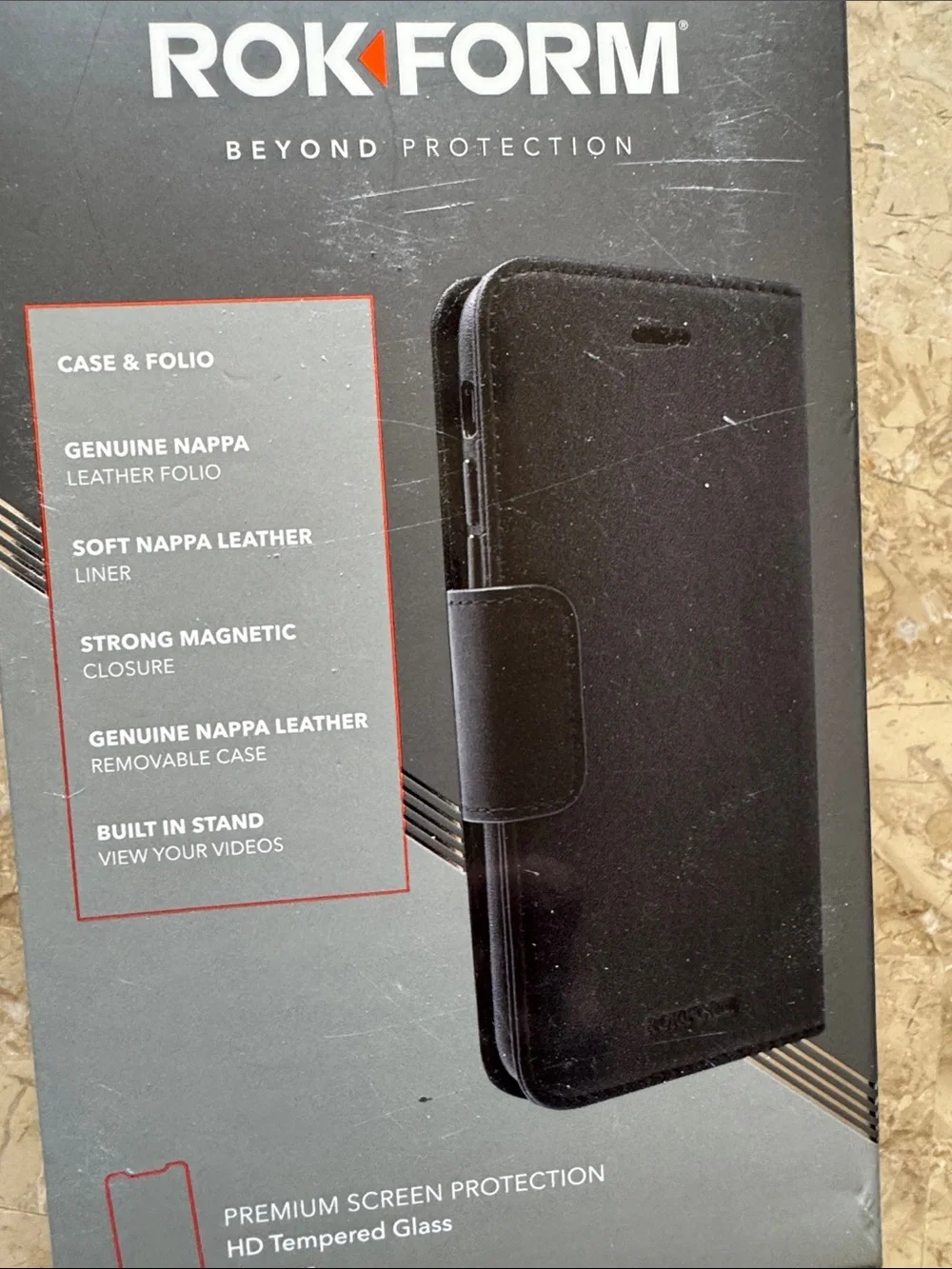 iPhone X Leather Wallet Case - Black